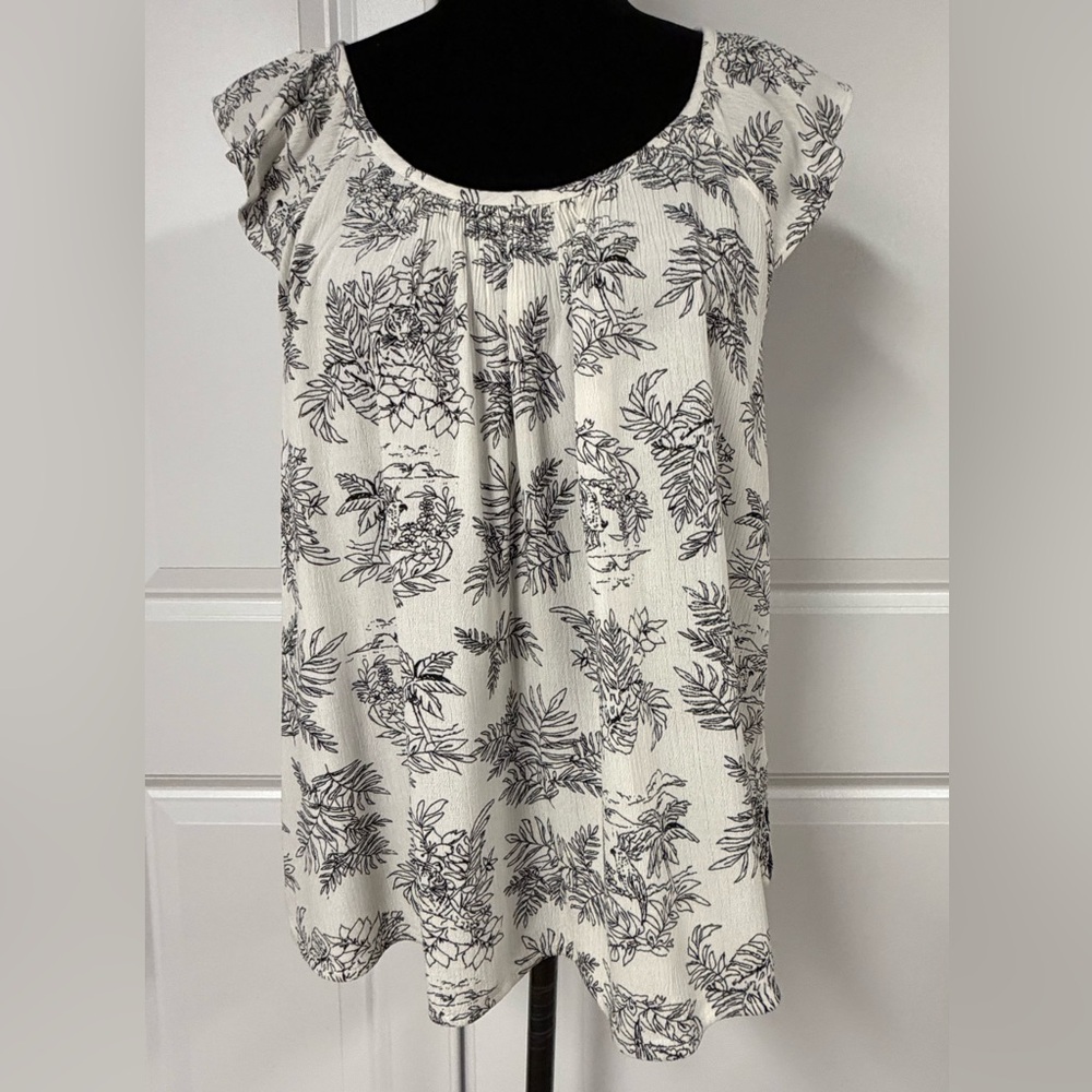 Loft Safari Flutter Strap Top